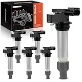 A-Premium 6PCS Ignition Coil Packs Compatible with Buick, Cadillac, Chevy & GMC Vehicles - 2.8L, 3.0L, 3.2L, 3.6L - Enclace 2008-2024, CT4 2022-2024, Equinox 2008-2017, Impala 2012-2018, G6 2007-2009