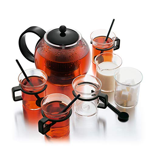 Bodum-Théière assam pression avec poignée en plastique Noir &infuseur 1 L Plastique