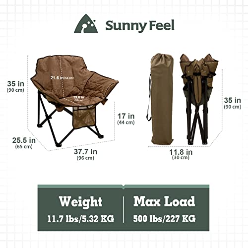 60% Off SUNNYFEEL Oversized Camping Chair for Adults - Image 3