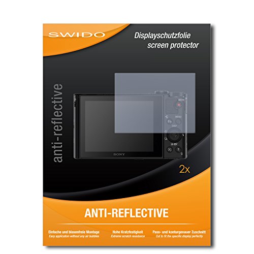 2 x SWIDO® Protector de pantalla Sony Cybershot DSC-HX90V Protectores de pantalla...