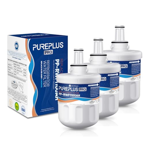 Image of PUREPLUS DA29-00003G NSF 53&42 Certified Water Filter Replacement for Samsung DA29-00003B Aqua-Pure Plus DA29-00003A,DA20-00003G,HAFCU1,DA29-00003F,RFG297AARS,RFG237AARS,RSG257AARS Refrigerator, 3Pack