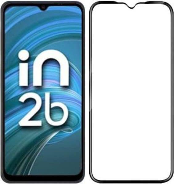 Image of DD SON Premium HD+ Tempered Glass Screen Protector Guard Compatible For Micromax IN 1B / Micromax IN 2B | Edge to Edge Coverage With Easy installation kit for Smartphone