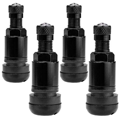 4x Metallventile 11,3mm Schwarz PKW Für Alufelgen - Raederwerk