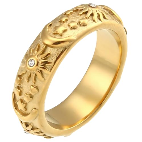 Joyería celestial de acero inoxidable con estrella y luna, el regalo romántico ideal para ella