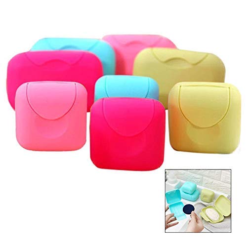LSTK 2pcs Boîte de Savon de Voyage de Couleur, Boucle Etanche à l'Epreuve des Fuites, Boîte à Savon en Plastique.
