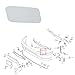 Trimla Headlight Washer Cover for 98-04 Mercedes Benz ML W163 X163 AMG-Line Fit 270 320 350 400 430 500 55AMG CDI SUV 1998 1999 2000 2001 2002 2003 2004 Cleaning Headlamp Spray Nozzle