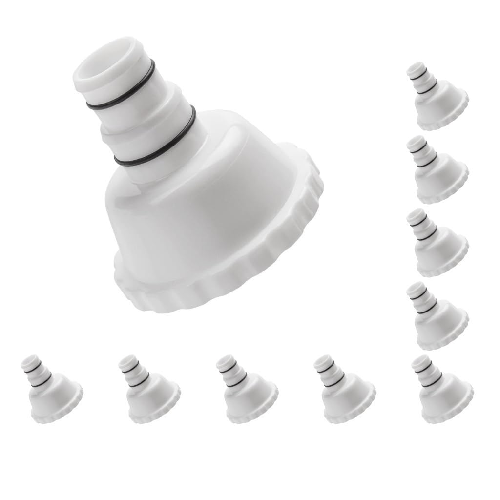Juego de 10 accesorios de adaptador de skimmer con juntas tóricas para skimmer RX en piscina de suelo