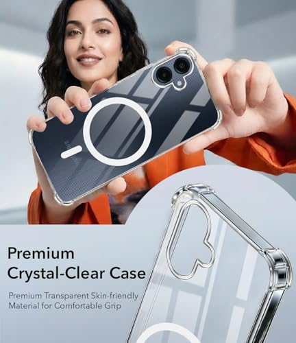 Image of Jkobi Shockproof Crystal-Clear Back Cover for Samsung Galaxy A06 (Magsafe Wireless Support | Drop & Camera Protection | Hard Polycarbonate)