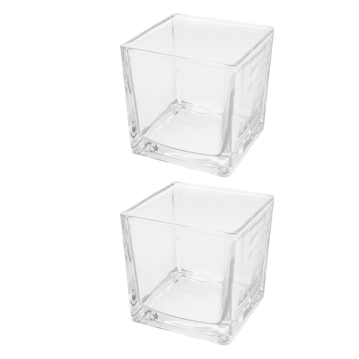 Vases cubiques en verre transparent pour plantes hydroponiques HEMOTON