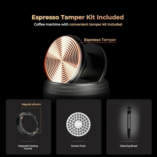 Image of IKAPE New KAPO K2 Portable Espresso Machine with Bluetooth App Connection and 51mm Bottomless Basket, 20 Bar Pressure Coffee Maker for Home and Travel