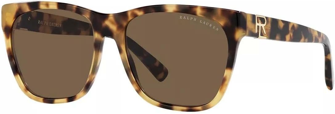 Ralph Lauren Woman Sunglasses Havana Frame, Brown Lenses, 57MM