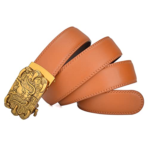 Unisex Ratchet Belt With 3D Dragon Head Claws Buckle - Engraved Automatic Leather Waist Belt For Jeans3