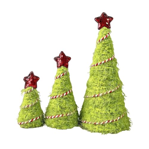 Petits sapins de Noël artificiels et décoration de bureau intérieur extérieur