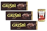Italian Gourmet Bundle Grisbi Biscuits fourrés café 3 x 135 g (405 g) – Gâteaux italiens c...