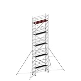  Layher Uni Standard Alu-Fahrgerüst P2 1401149 - mit Gerüststützen 5 m - Arbeitshöhe 11,20 m