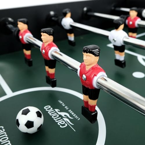 Carromco Kickertisch Champion-XT - Profi Kicker Tischfussball in blauem Design, Tischkicker für für fortgeschrittene Spieler, 4 Kickerbällen, Gewicht 39 kg – Bild 6