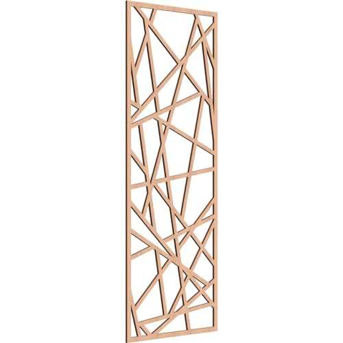 Image of Conway Decorative Pierced Fretwork Wood Wall Panels, 21 3 /8 inchW x 54 3 /8 inchH x 1 /4 inchT, Alder