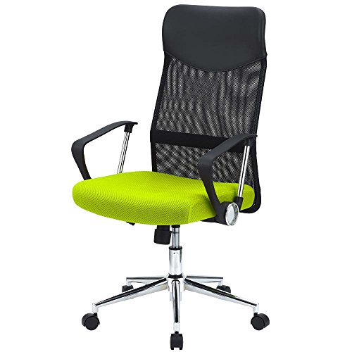 ナカバヤシ デスクチェア メッシュチェア ハイバック グリーン 84876