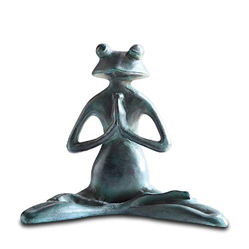 Spi Home Meditating Yoga Frog Garden Sculpture 21091 - Aluminum Outdoor Statue #TOP1