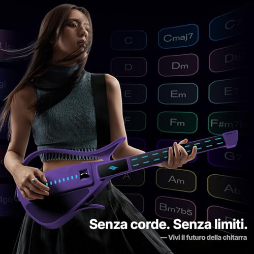 Guitare-Smart Enya CYBER-G module clavier bleu pour apprendre sans bloquer