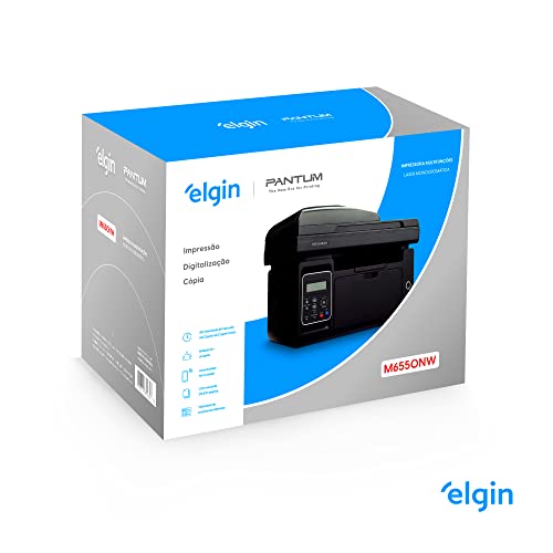 Impressora Multifuncional Sem Fio Elgin Pantum M6550NW Laser Preto e Branco