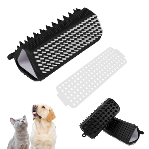 ORAGKE Cepillo Gatos y Perros Pelo Corto Masajeador, 3 in 1 Cepillos Silicona para Quitar Pelo de Mascotas, Elimina Pelos en Sofás Autos Alfombras