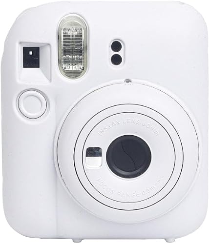 Generic Soft Silicone Protective Case for Instax Mini 12 Camera White