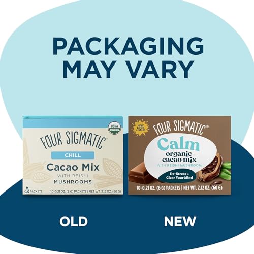 image for Four Sigmatic Calm Mushroom Cacao Mix | Organic Instant Cacao with Org