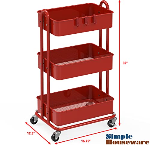 Simple Houseware 3-Tier Heavy Duty Metal Utility Qatar - View #11