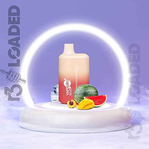 R3LOADED-Vapeurs-Bar-5000-Puffs-Disposable-E-Cigarette-Disposable-Vape-Fruits-Flavours-E-Cigarette-Vape-Pen-Disposable-E-Cigarette-No-Nicotine-Starter-kit-Peach-Mango-Watermelon