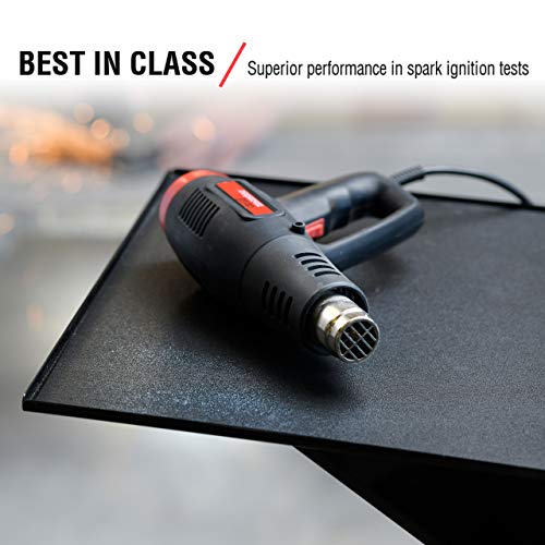 Tooltex Heavy-Duty No-Slip Tool Box Liner & Garage Drawer Liner - Black 24" X 20', Anti-Crinkle Mat Protects Drawers & Keeps Tools In Place,10Bks-080-24C20 #TOP3