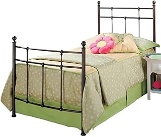 Rosebery Kids Traditional Twin Metal Spindle Bed in Antique Bronze