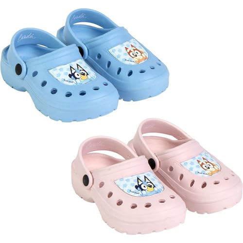 Zuecos Bluey Niños Licencia Oficial Calzado Cómodo y Ergonómico Suela Antideslizante y Diseño Exclusivo