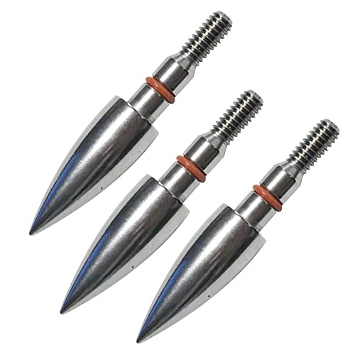 Image of 100 /125 /150 /200 /300 Grains Archery Field Points Practice Field Tips, Archery Target Practice Hunting Arrow Tip for Recurve, Compound Bow Crossbow, Stainless Steel Screw in Broadheads