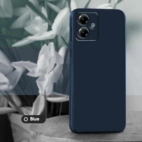 Image of Back Cover for Motorola Moto G54 5G /G54 Power 5G /G64 5G | Full Camera Protection | Premium Liquid Silicon Case | Flexible Bumper Case for Motorola Moto G54 5G /G54 Power 5G /G64 5G (Dark Blue)