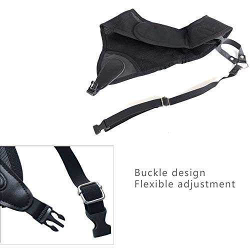 Archery Chest Guard, Upgraded Version Black Adjustable Simple Nylon Mesh Pu Archery Chest Protector, Free Size Outdoor Sport Hunting Shooting Chest Protection Men Women Bow Arrow Chest Guard Tool #TOP3