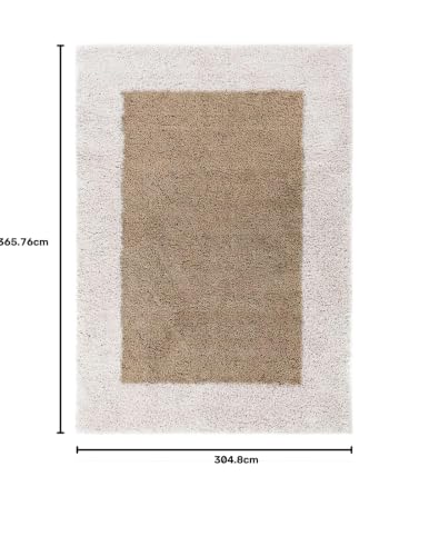 Image of Shaggy Carpet for Living Room 10X12 FEET Fluffy Plush Area Rug, Thick Fur Floor Carpet Modern Cozy Rug for Home Decor, Kids Room Bedside Hall, Durable Comfortable Shaggy Rug (L-Beige)
