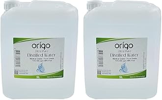 Distilled Water - 100% Ultra Pure Water 5L - Deionized Water - Demineralized - TDS 000 ppm guaranteed (Pack of 2)