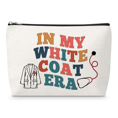 Sfodiary Ceremony Gifts for White Coat Makeup Bag Going Away Gift Retirement Gift for Doctor Coworker Future Doctor Graduation Present for Medical Students Nurse Practitioner Presents for Friend