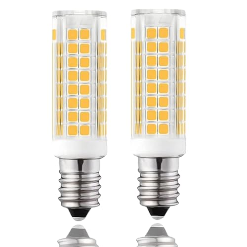 WIIKKOPM E14 Cooker Hood Screw in Led Light Bulbs 7W 630 Lumens Daylight White Natural Super Bright Non Dimmable SES for Range Hood Fridge Ceilings Salt Lamps Pack of 2