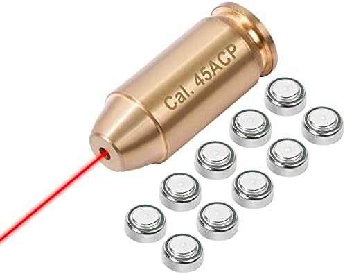 XOOBIU Bore Sight Hunting Red Laser Zeroing Sight Boresighter with Batteries (.45)