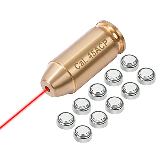 Xoobiu Bore Sight Hunting Red Laser Zeroing Sight Boresighter With Batteries (.45) #TOP2