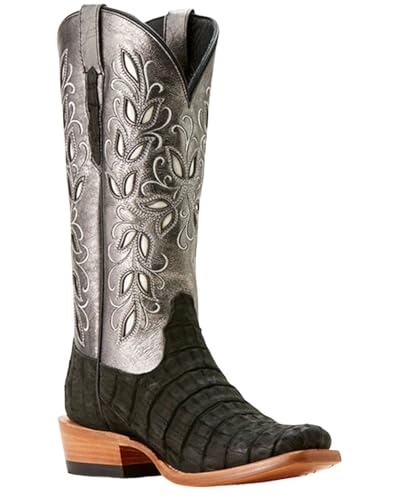 ARIAT ARIAT Women's Futurity Exotic Caiman Western Boot Square Toe - 10053721 10 M US