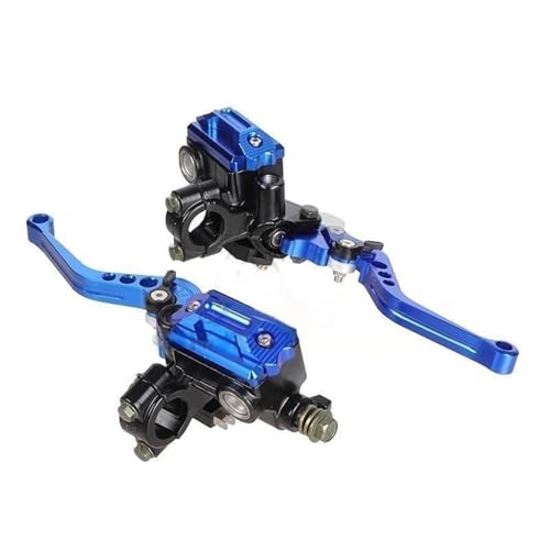 Levier de frein de moto bleu pour réparer un maître-cylindre de guidon 22mm