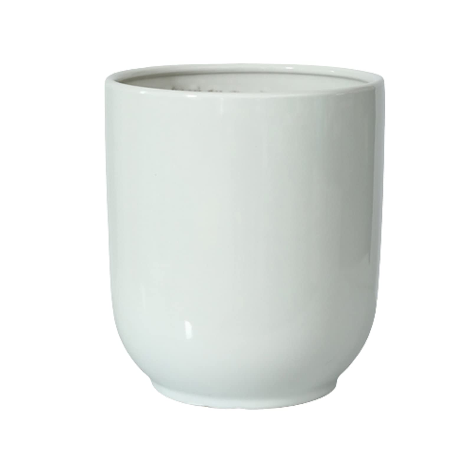 Vasi da Giardino Fioriere Rotonde da 7/9/11 Pollici per vasi da Fiori in Ceramica per Interni ed Esterni con Foro di drenaggio e Vassoio in plastica, Arredamento Moderno ed Elegante