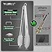Walfos tongs for cooking, All Metal Kitchen Tongs 600℉ Heat Resistant, Heavy Duty Locking Tongs 2-piece 12 Inch