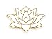 Pinsanity White Lotus Flower Enamel Lapel Pin