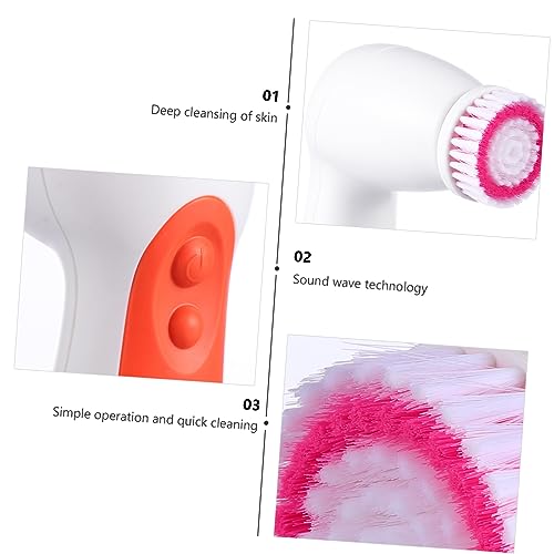 Beavorty Máquina De Lavar Elétrica Máquina De Lavar Rosto Dispositivo De Limpeza Facial Escova Facia
