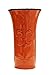 Tuscany Colorful Hand Painted Fleur De Lis Burn Orange Vase, 82072 by ACK