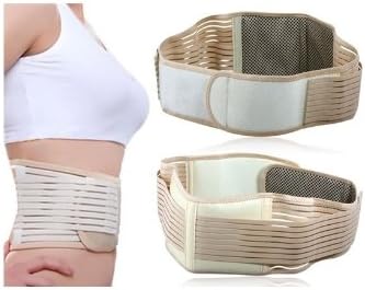 Tourmaline Magnetic Support Belt Stone Thermal-heating Lumbar Back Brace(Size Xl)